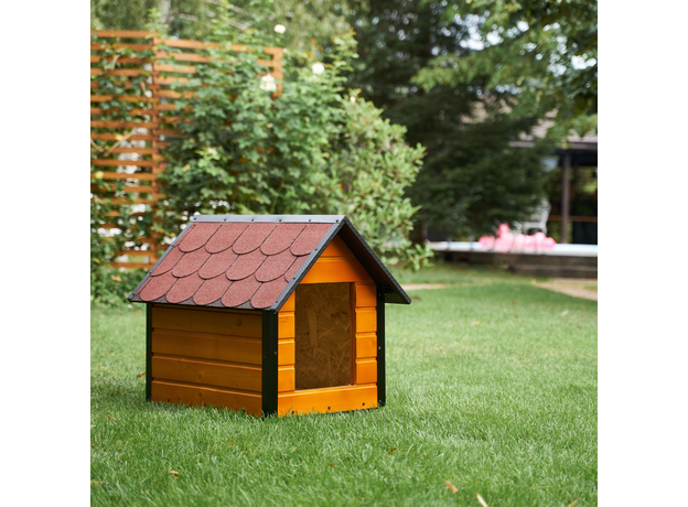 Insulated Dog House With Sharped Roof Bituminous Shingle Size 2 AtviPets, image , 8 image