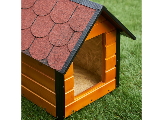 Insulated Dog House With Sharped Roof Bituminous Shingle Size 2 AtviPets, image , 9 image
