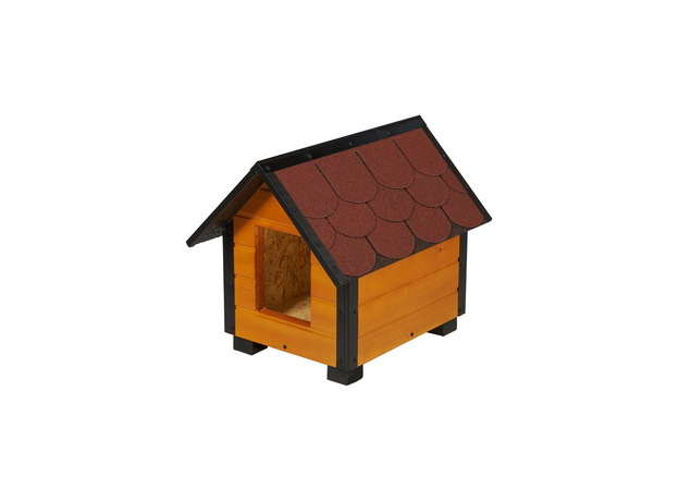 Insulated Dog House With Sharped Roof Bituminous Shingle Size 1 AtviPets, image 