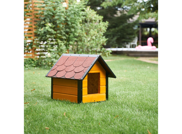 Insulated Dog House With Sharped Roof Bituminous Shingle Size 1 AtviPets, image , 8 image