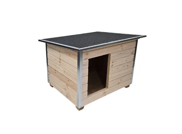 Cușcă Câine Natur, Talie Medie, Izolată Termic, Protecții Anti Ros, Coțet Câine DLI2 Imagine 3