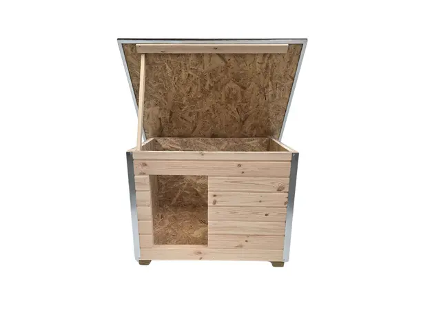 Cușcă Câine Natur, Talie Mare, Izolată Termic, Protecții Anti Ros, Coțet Câine DLI3 Imagine 5