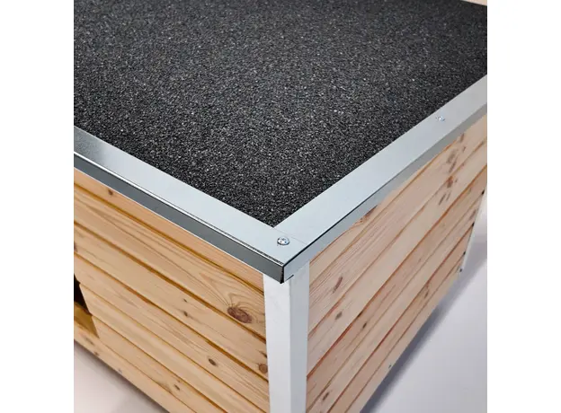 Cușcă Câine Natur, Talie Medie, Izolată Termic, Protecții Anti Ros, Coțet Câine DLI2 Imagine 8