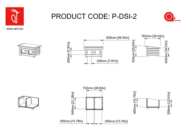 Cușcă Pisică Dublă, Izolată Termic, Cușcă Pisică Exterior PDSI2 Imagine 4
