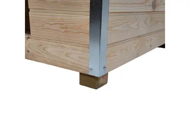 Cușcă Câine Natur, Talie Extra Mare, Protecții Anti-Ros, Coteț Câine AL4 Imagine 6