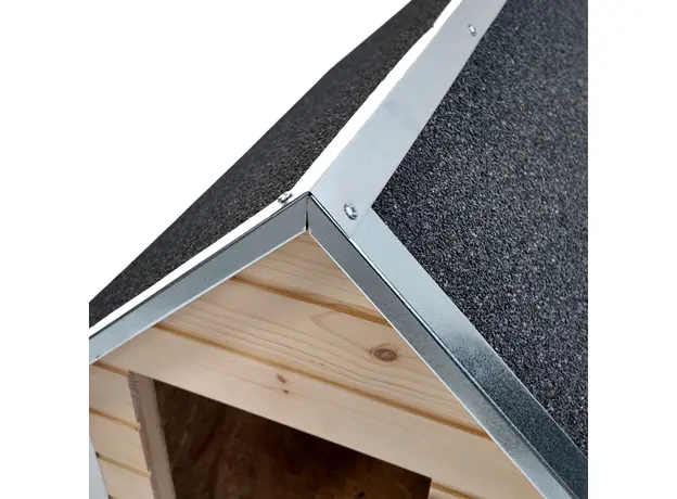 Cușcă Câine Natur, Talie Medie, Izolată Termic, Protecții Anti-Ros, Coteț Câine ALI2 Imagine 4