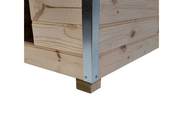 Cușcă Câine Natur, Talie Extra Mare, Izolată Termic, Protecții Anti-Ros, Coteț Câine ALI4 Imagine 6