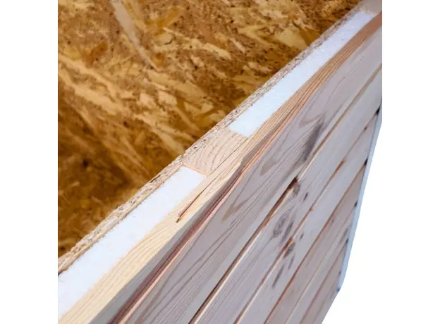 Cușcă Câine Natur, Talie Mare, Izolată Termic, Protecții Anti-Ros, Coteț Câine ALI3 Imagine 7