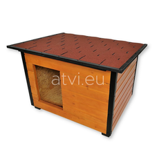 AtviPets Insulated Dog House With Folding Roof Bituminous Shingle Size 2, image 