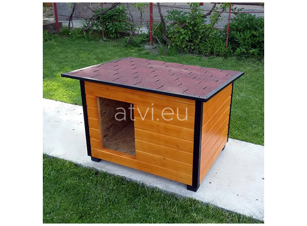 AtviPets Insulated Dog House With Folding Roof Bituminous Shingle Size 4, image , 10 image
