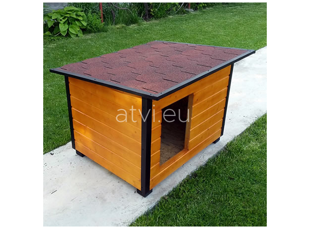 AtviPets Insulated Dog House With Folding Roof Bituminous Shingle Size 2, image , 12 image