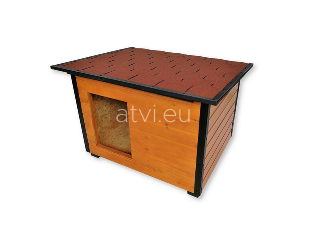 AtviPets Insulated Dog House With Folding Roof Bituminous Shingle Size 4, image 