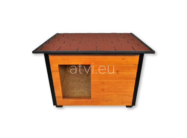AtviPets Insulated Dog House With Folding Roof Bituminous Shingle Size 2, image , 2 image