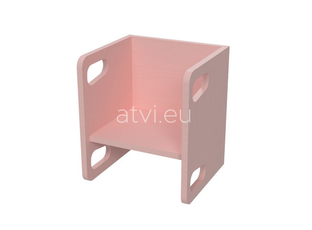 AtviKids Cubix Montessori Chair Size 1 Pink, image , 2 image
